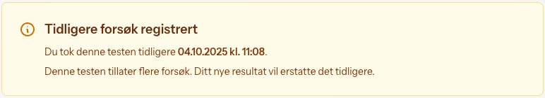 Tidligere forsøk