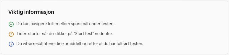 Testinformasjon